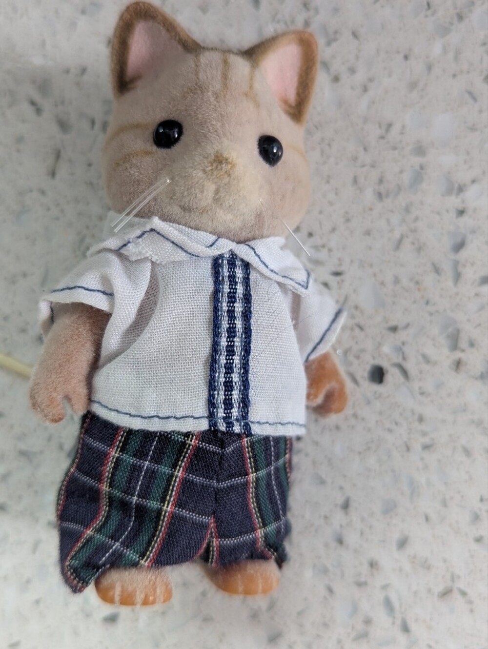 Vintage Sylvanian Families Keats Cat Family Set Calico Critters Figures Lot - Picture 4 of 12